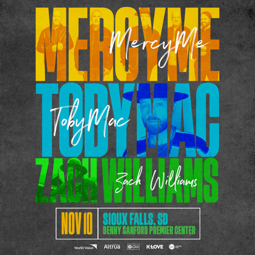 MercyMe, TobyMac & Zach Williams Air1 Worship Music