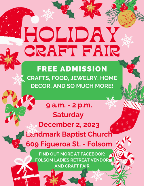 Christmas craft fair folsom