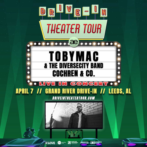 Drive In Theater Tour Tobymac The Diversecity Band With Cochren Co Positive Encouraging K Love Drive In Theater Tour Tobymac The Diversecity Band With Cochren Co Positive Encouraging K Love